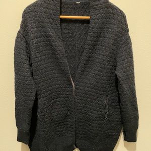 Lululemon knit Navy Cardigan sweater